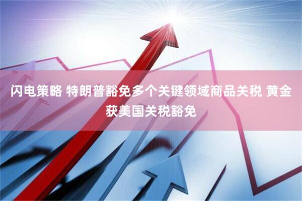 闪电策略 特朗普豁免多个关键领域商品关税 黄金获美国关税豁免